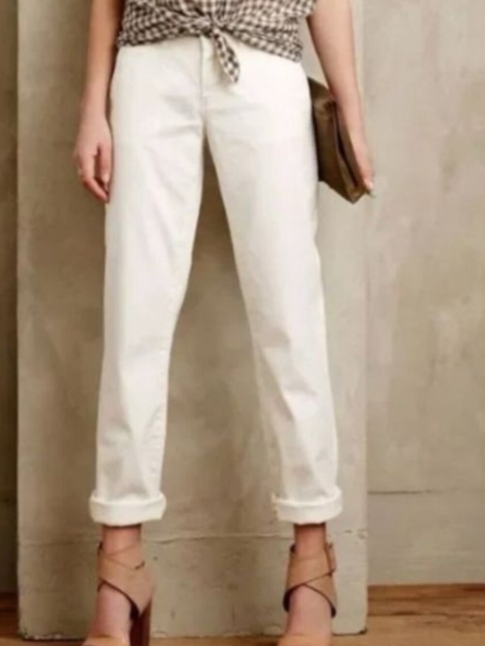 Pilcro and the Letterpress White Hyphen Pants Chino Pant Size 27 NWT
